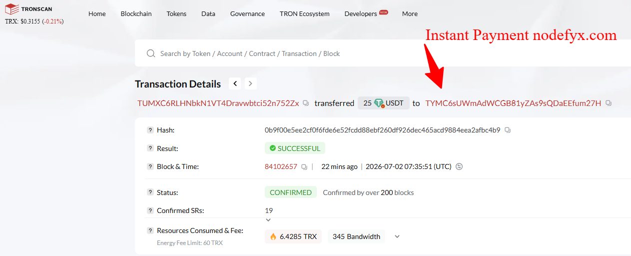 Payment Proof