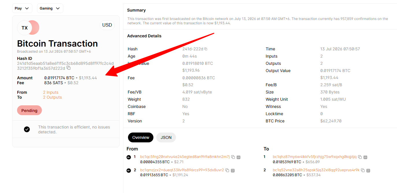 Payment Proof