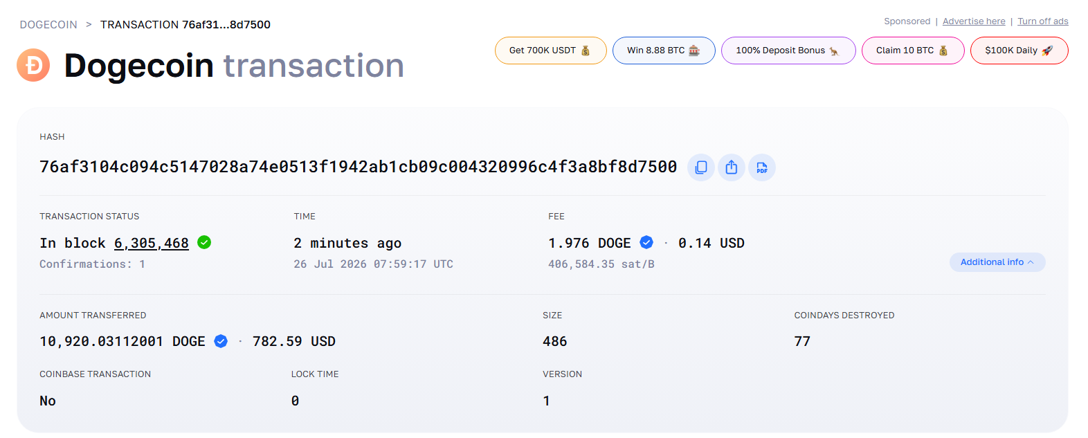 Payment Proof