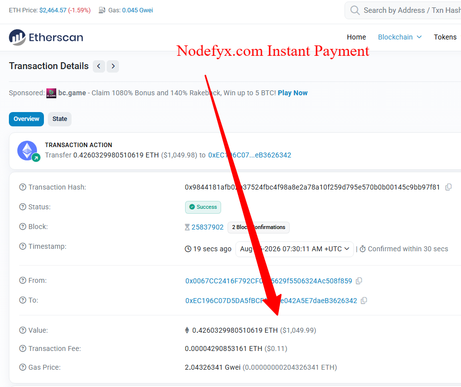 Payment Proof